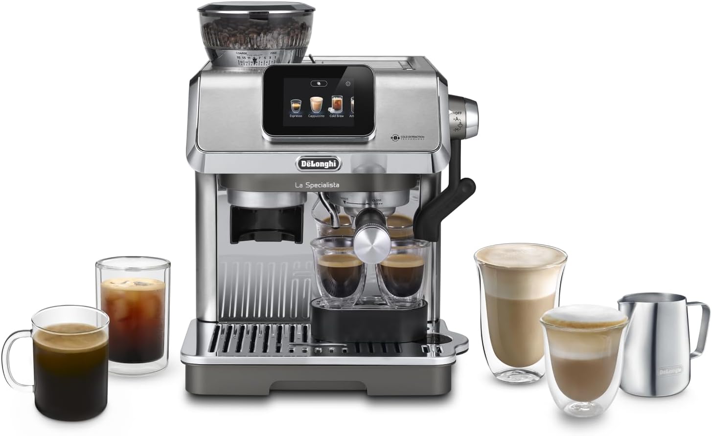 Delonghi La Specialista Touch EC9455.M Bean to cup Coffee Machine - Stainless Steel