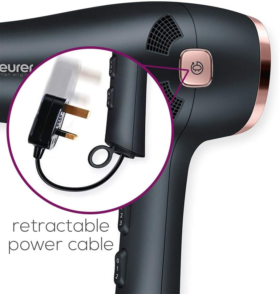 Beurer HC55 2000W Hair Dryer with Cable Rewind Function