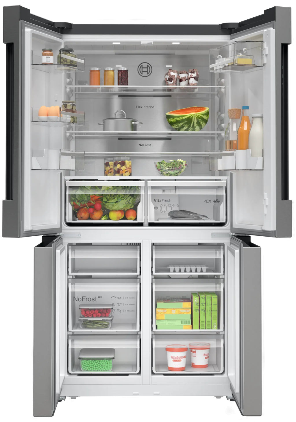 Bosch Series 4 KFN96APEAG Frost Free American Fridge Freezer - Stainless Steel Effect