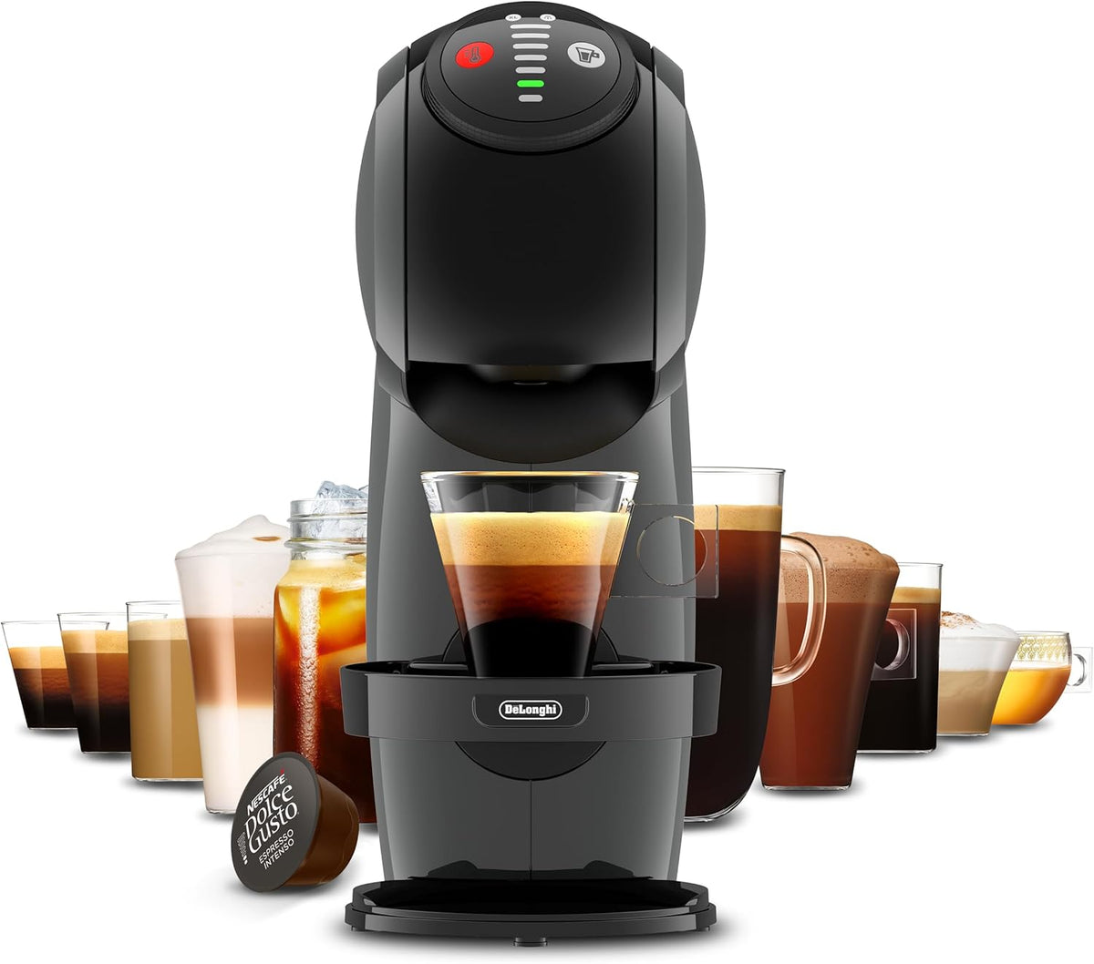 Delonghi Genio S EDG226.A Dolce Gusto Pod Coffee Machine-Anthracite