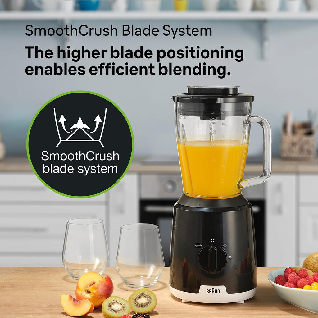 Braun JB1051BK 600W 1.5L PowerBlend 1 Jug Blender Black