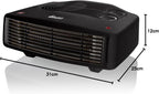 Swan SH27030N Horizontal Fan Heater with 2 Heat Settings-3000W- Black