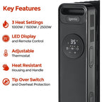 Igenix IG2626BL 2.5Kw Digital Control Oil Filled  Radiator- Black