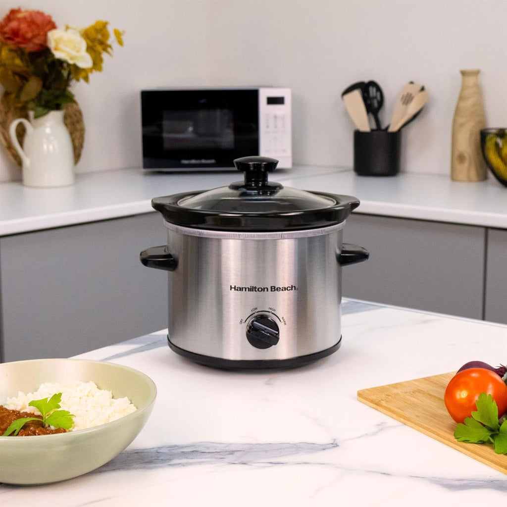 Hamilton Beach HBSC020S The Mighty Mini 1.8L Slow Cooker -Silver