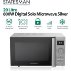 Statesman SKMS0820DSS Digital Microwave Oven 20L 800W Stainless Steel