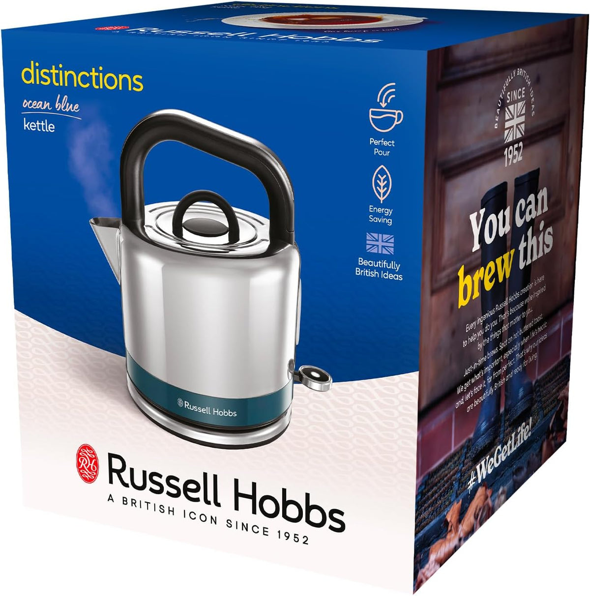 Russell Hobbs 26421 1.5L Distinction Kettle - Ocean Blue