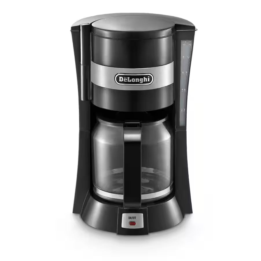 Delonghi ICM15210 1.25L Filter Drip Coffee Machine 900W - Black