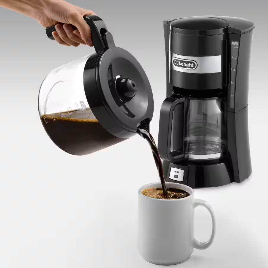 Delonghi ICM15210 1.25L Filter Drip Coffee Machine 900W - Black