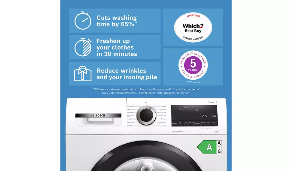 Bosch WGG254Z1GB 10kg 1400 Spin Washing Machine - White