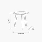 Pacific Croft Olive Pine Wood Side Table