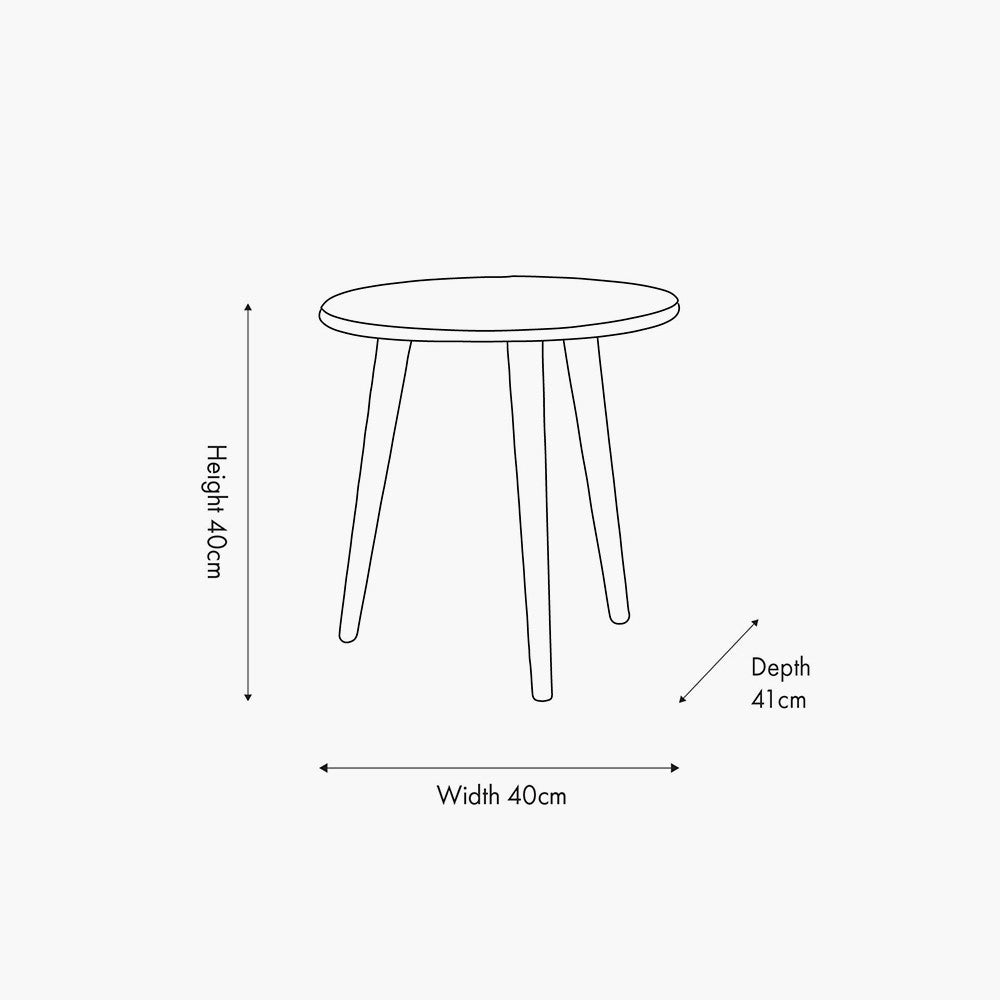 Pacific Croft Olive Pine Wood Side Table