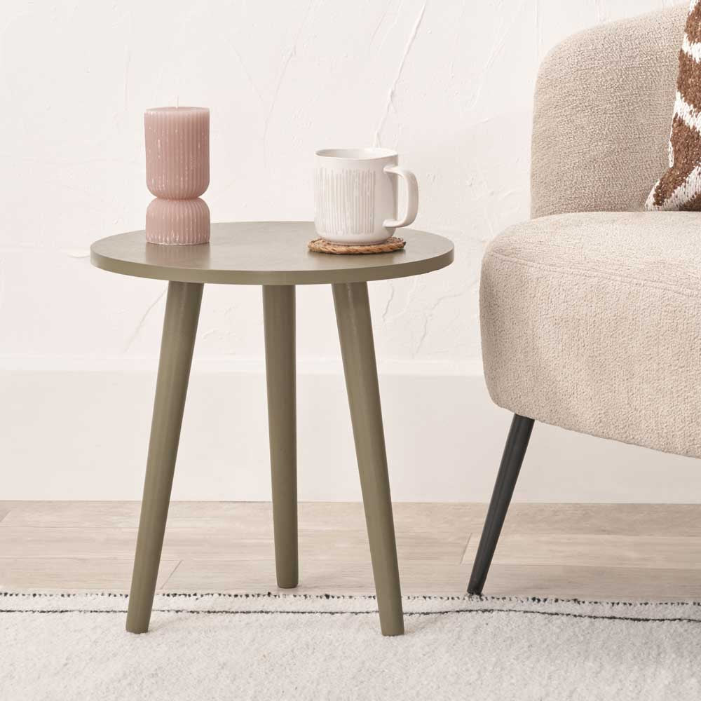 Pacific Croft Olive Pine Wood Side Table