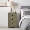 Pacific Croft Olive Pine Wood 3 Drawer Unit
