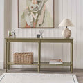 Pacific Heritage Olive Pine Wood Large Console Table