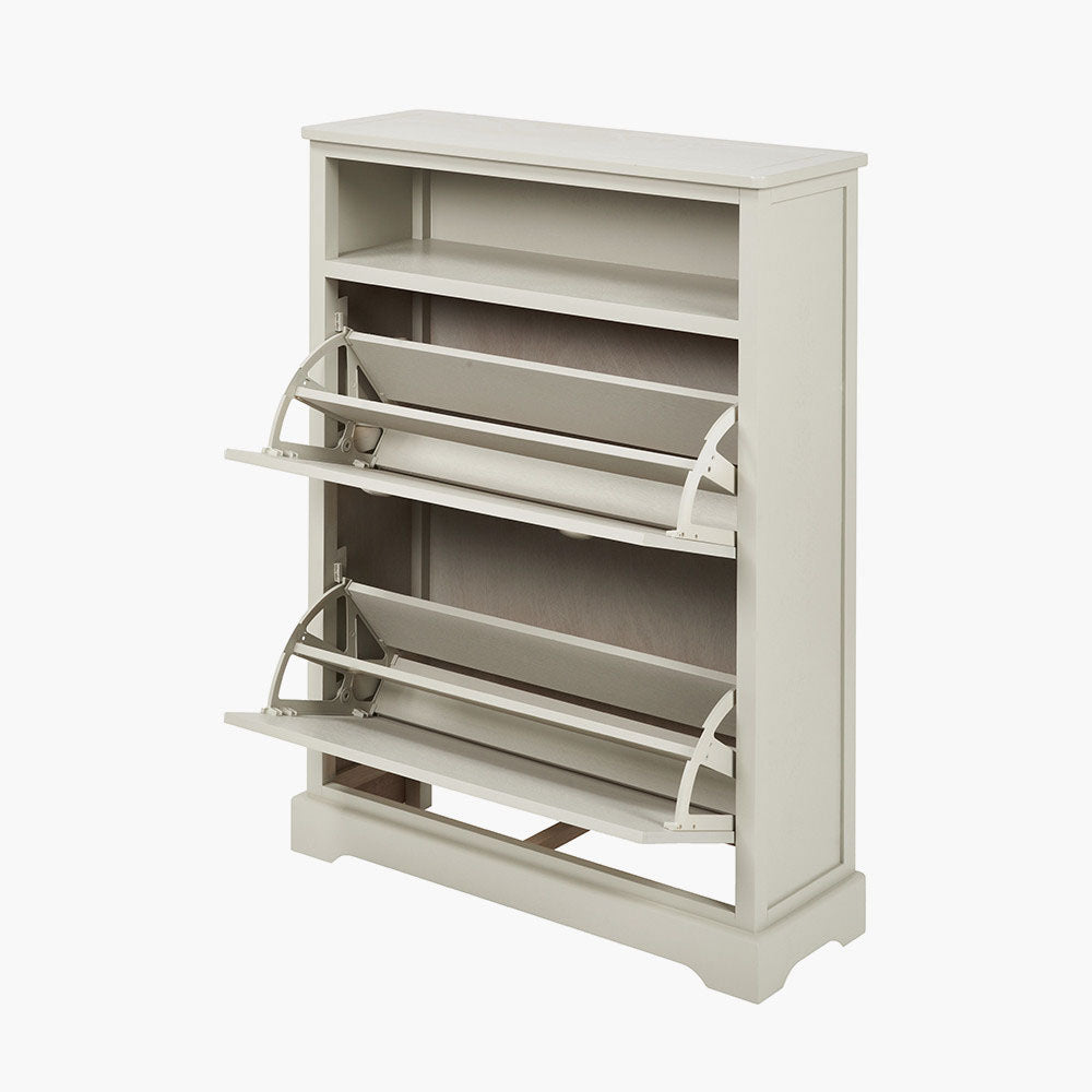 Pacific Croft Linen Pine Wood Shoe Storage Unit