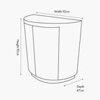 Pacific Newborough Burr Wood Effect 2 Door Cabinet