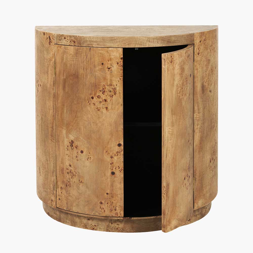 Pacific Newborough Burr Wood Effect 2 Door Cabinet