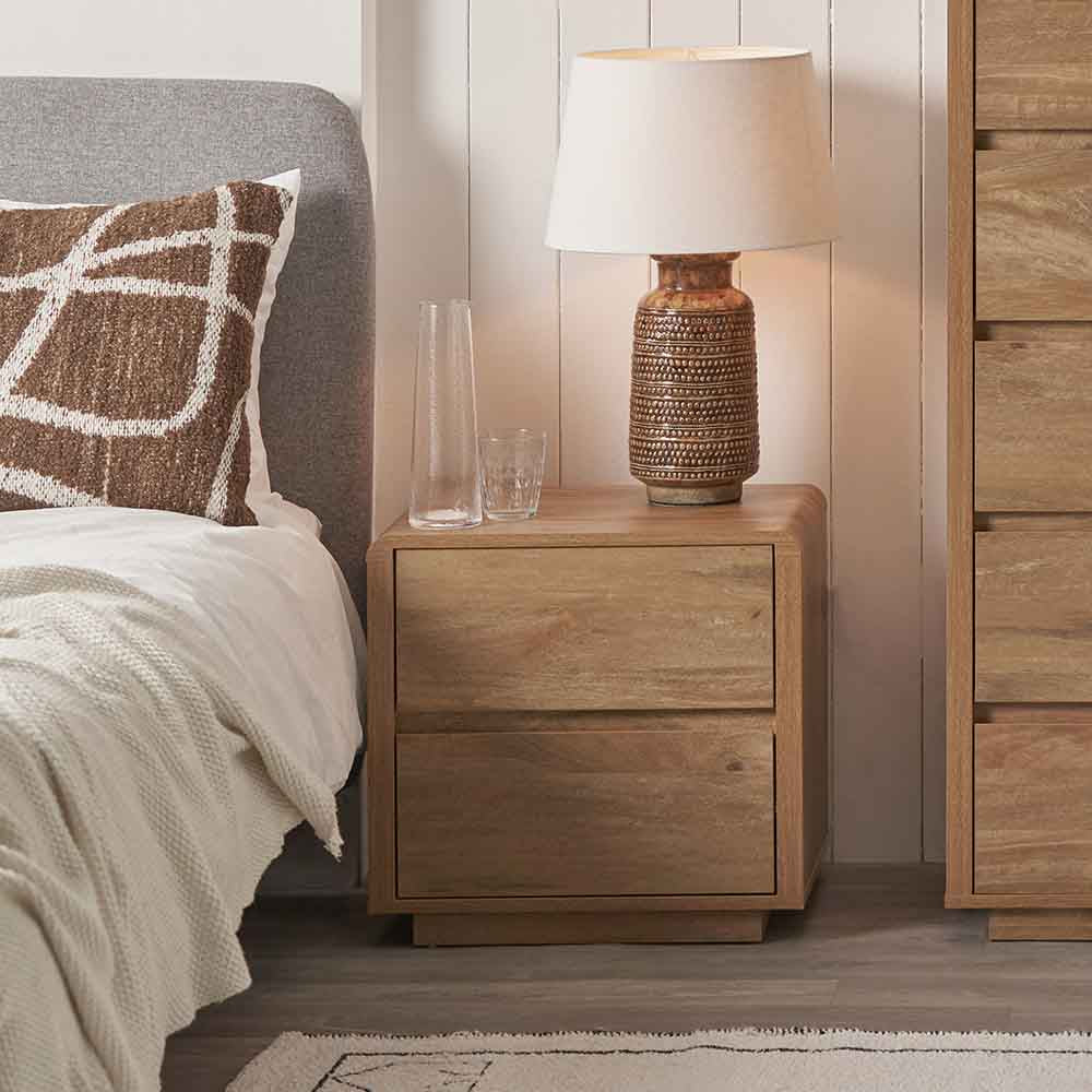 Pacific Eversley Oak Effect Veneer 2 Drawer Unit
