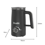 DUALIT 84150 Electric Milk Frother Max - 580ml Capacity - Black