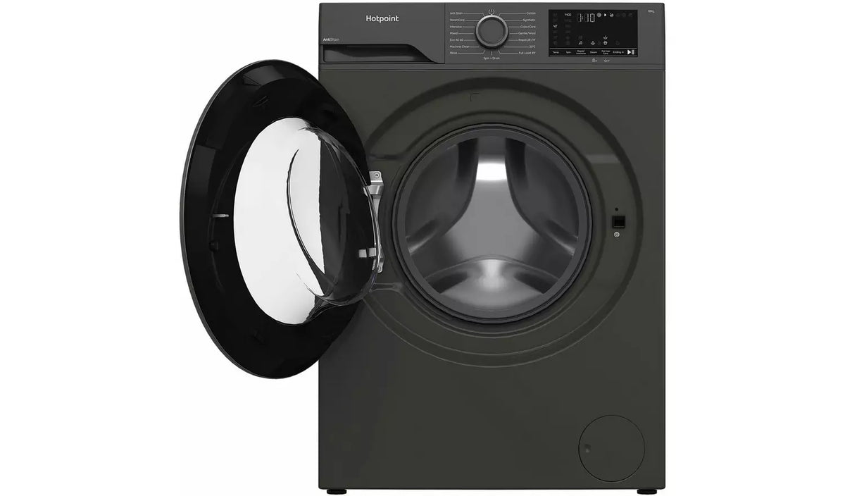 Hotpoint H101GANTISTAIN 10kg 1400 Spin Washing Machine with PetHairCare - Graphite