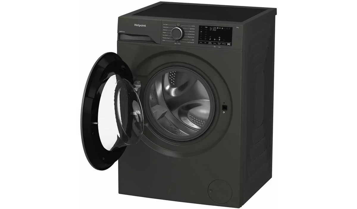 Hotpoint H101GANTISTAIN 10kg 1400 Spin Washing Machine with PetHairCare - Graphite