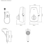 Aqualisa AquaStream Power Shower - White