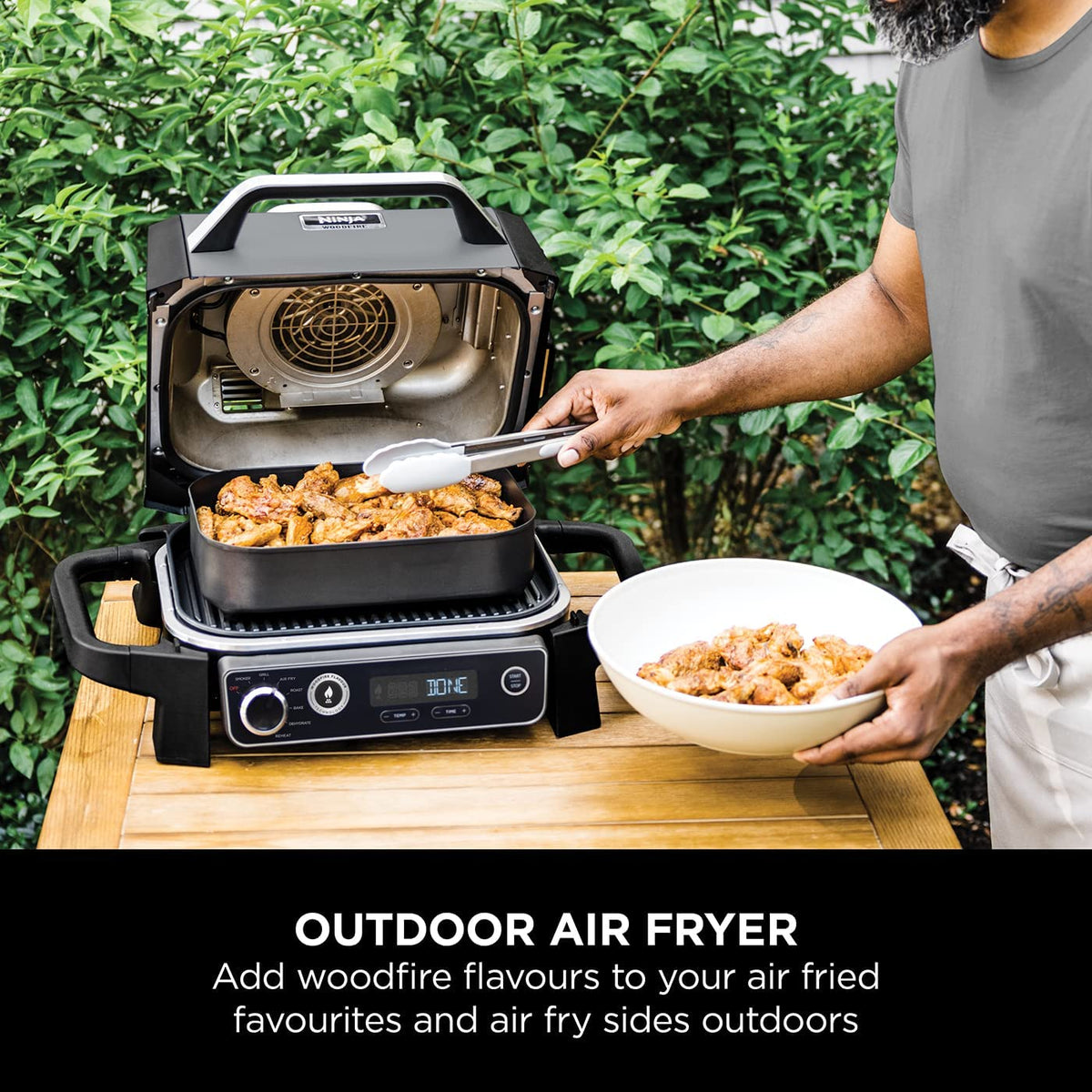 Ninja OG701UK Woodfire Electric BBQ Grill