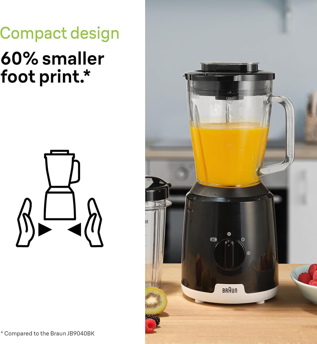 Braun JB1051BK 600W 1.5L PowerBlend 1 Jug Blender Black