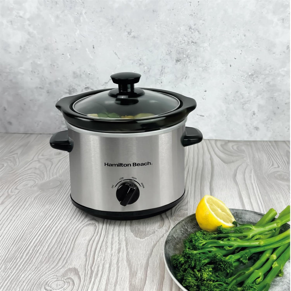 Hamilton Beach HBSC020S The Mighty Mini 1.8L Slow Cooker -Silver