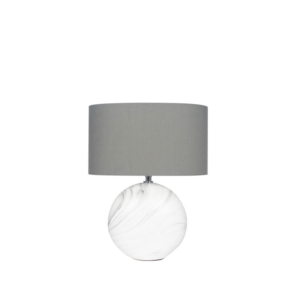 Crestola Marble Effect Table Lamp with Shade