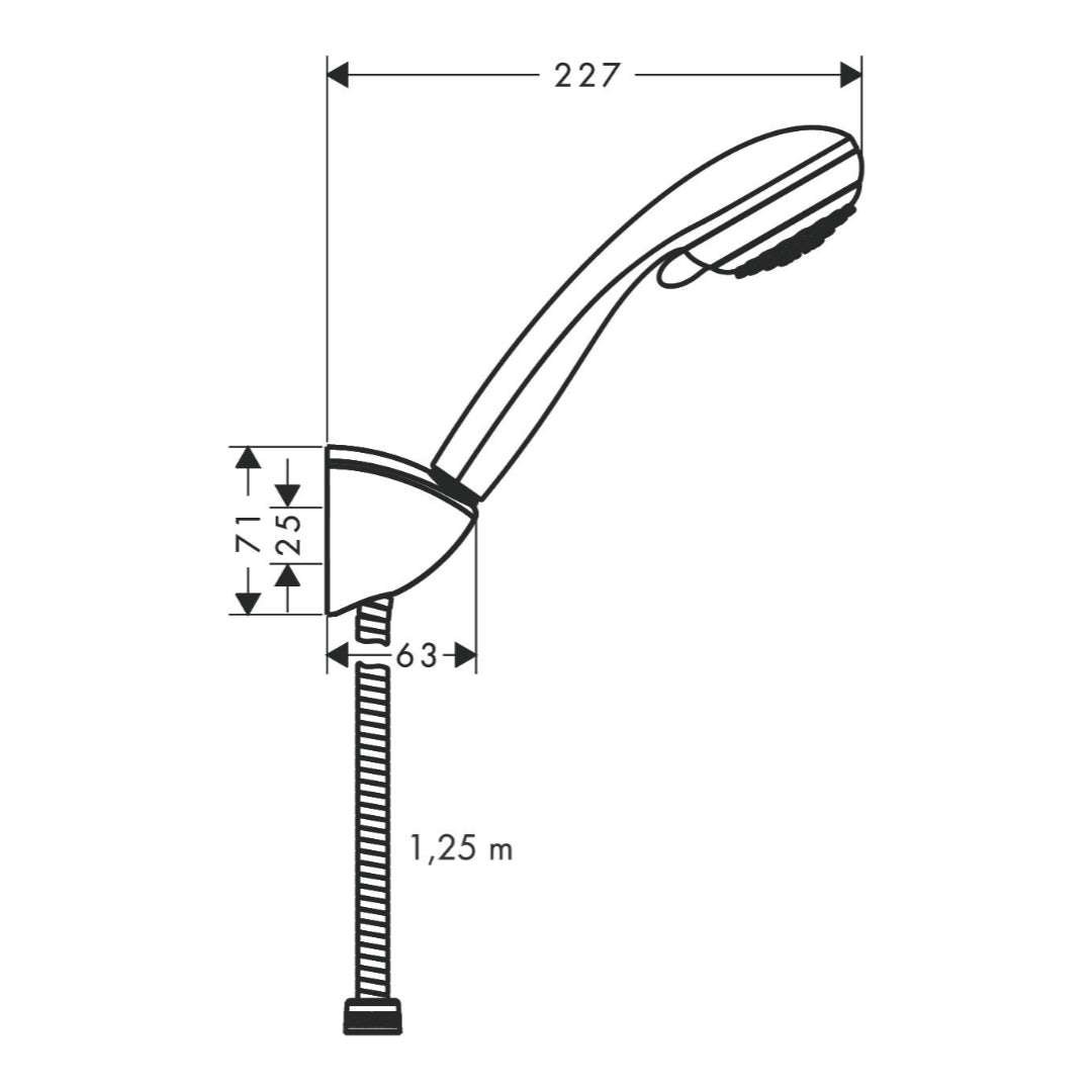 Hansgrohe Focus Monotrou Bath Shower Mixer Kit