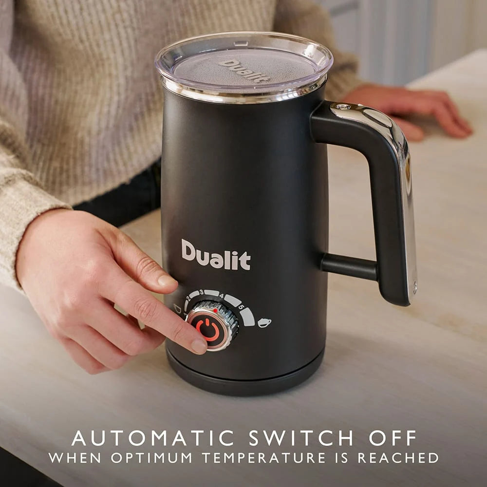 DUALIT 84150 Electric Milk Frother Max - 580ml Capacity - Black