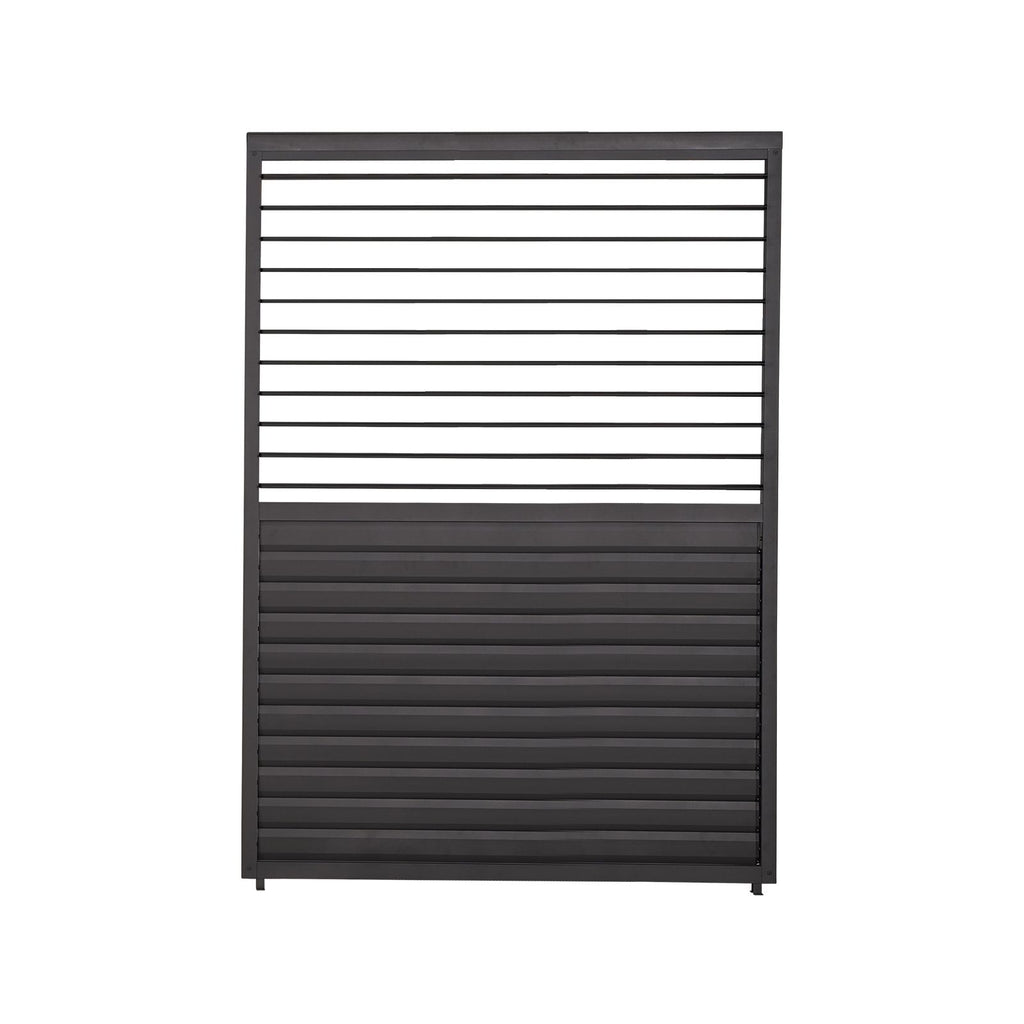 Nova <br> Titan 1.2m Aluminium Side Wall With Adjustable Louvres for 3.6m Titan Pergola - Grey
