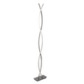 LED Wave Chrome Floor Lamp