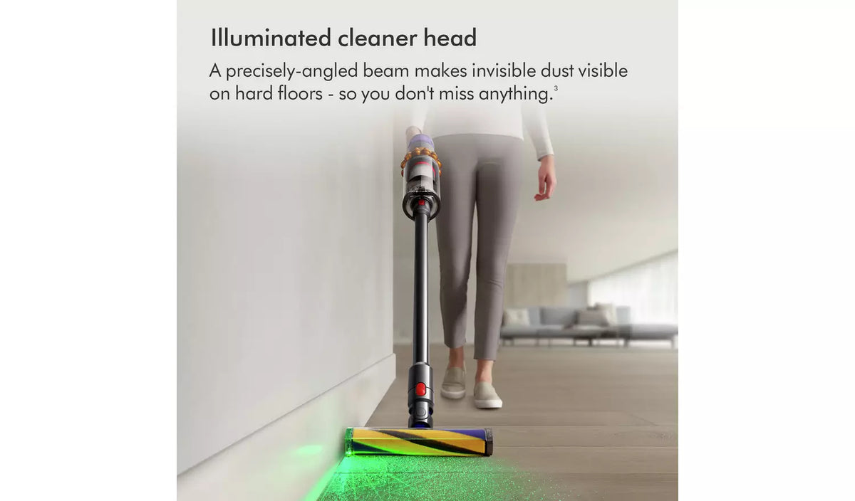 Dyson V15DETABSOLUTE Dyson V15 Detect Absolute vacuum - 60 Minutes Run Time - Yellow/Nickel