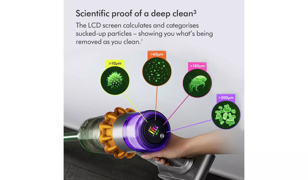 Dyson V15DETABSOLUTE Dyson V15 Detect Absolute vacuum - 60 Minutes Run Time - Yellow/Nickel