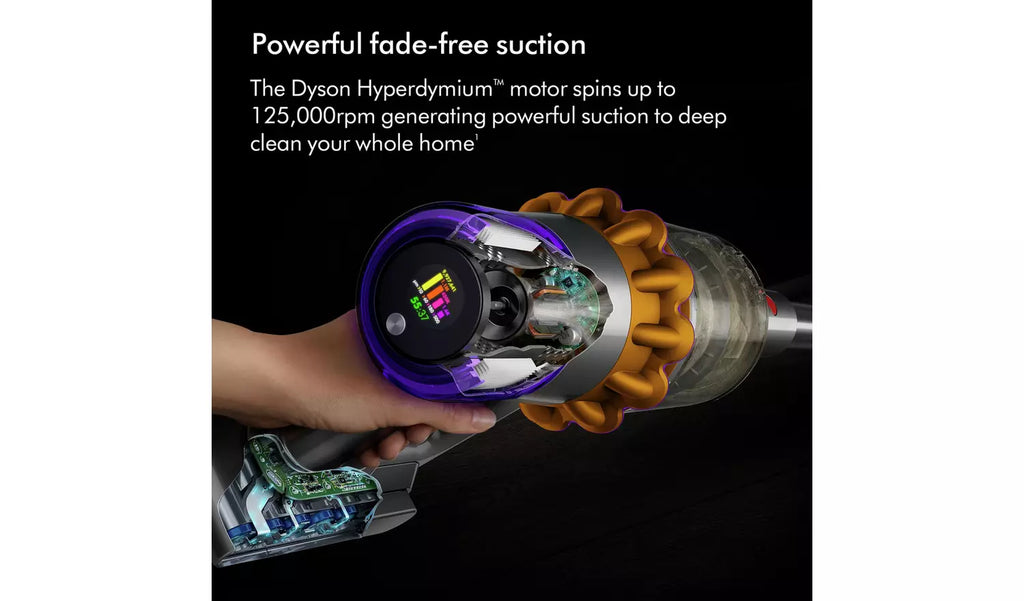 Dyson V15DETABSOLUTE Dyson V15 Detect Absolute vacuum - 60 Minutes Run Time - Yellow/Nickel