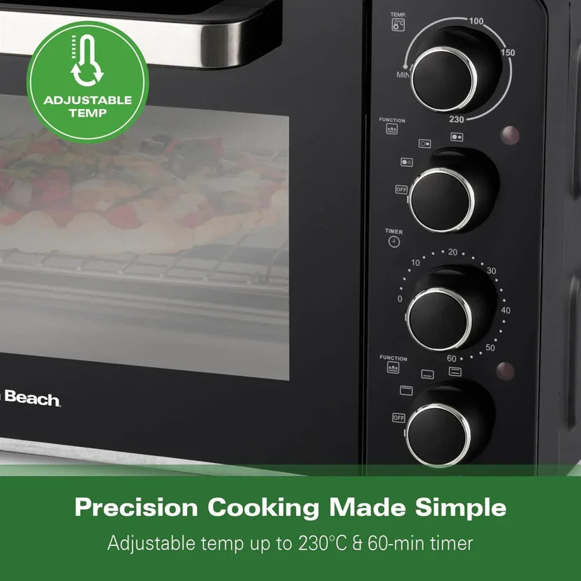 Hamilton Beach HB28HDB  28L Mini Oven with Double Hotplate