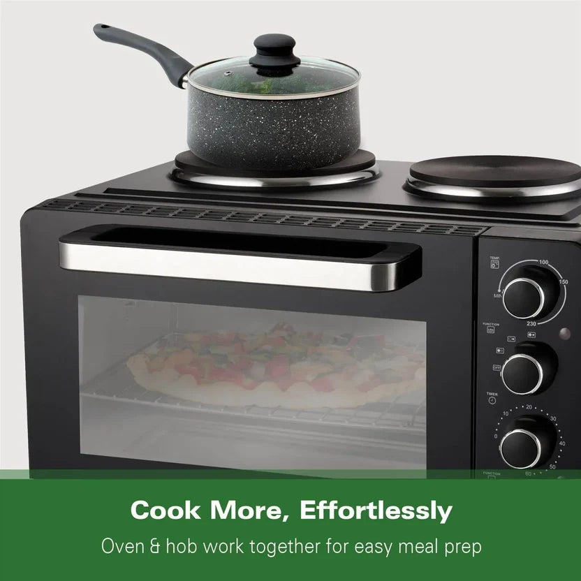 Hamilton Beach HB28HDB  28L Mini Oven with Double Hotplate