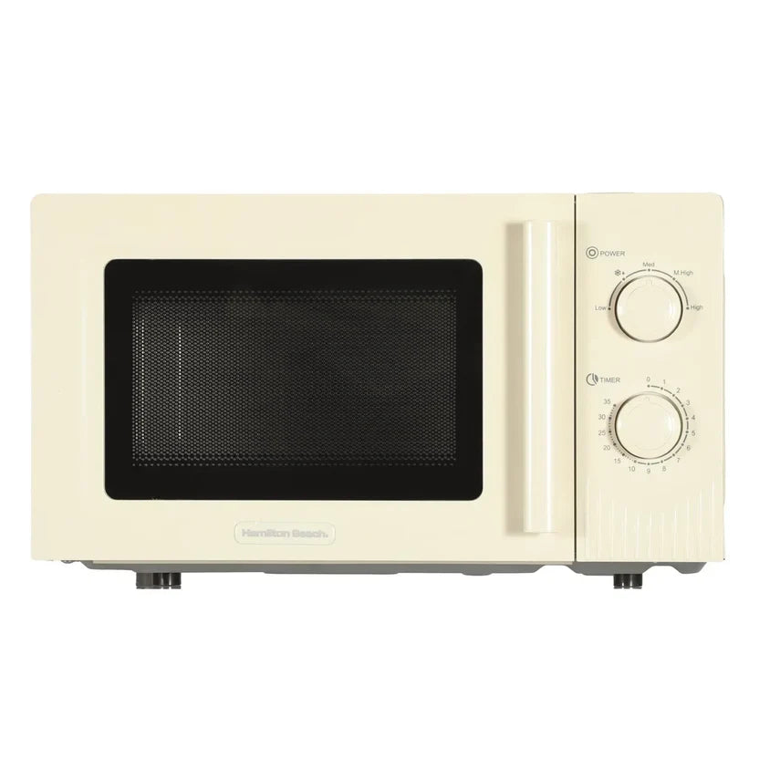 Hamilton Beech HBMX20S  MIAMI 800Watts Microwave 20 litres Manual Control - Cream