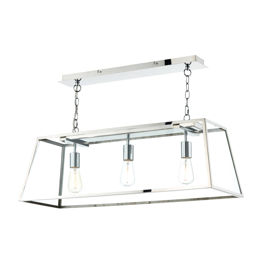 Academy 3 Light Pendant Stainless Steel<br>Polished Stainless Steel