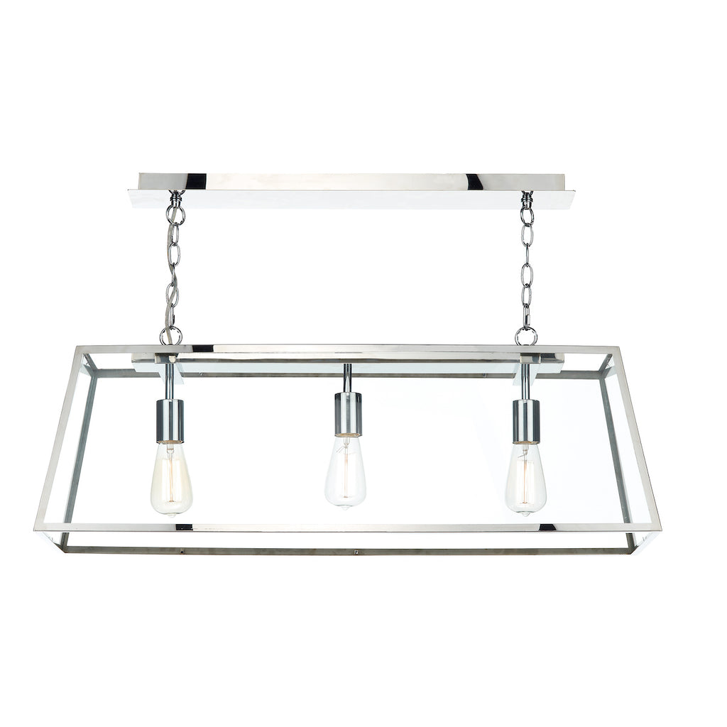 Academy 3 Light Pendant Stainless Steel<br>Polished Stainless Steel