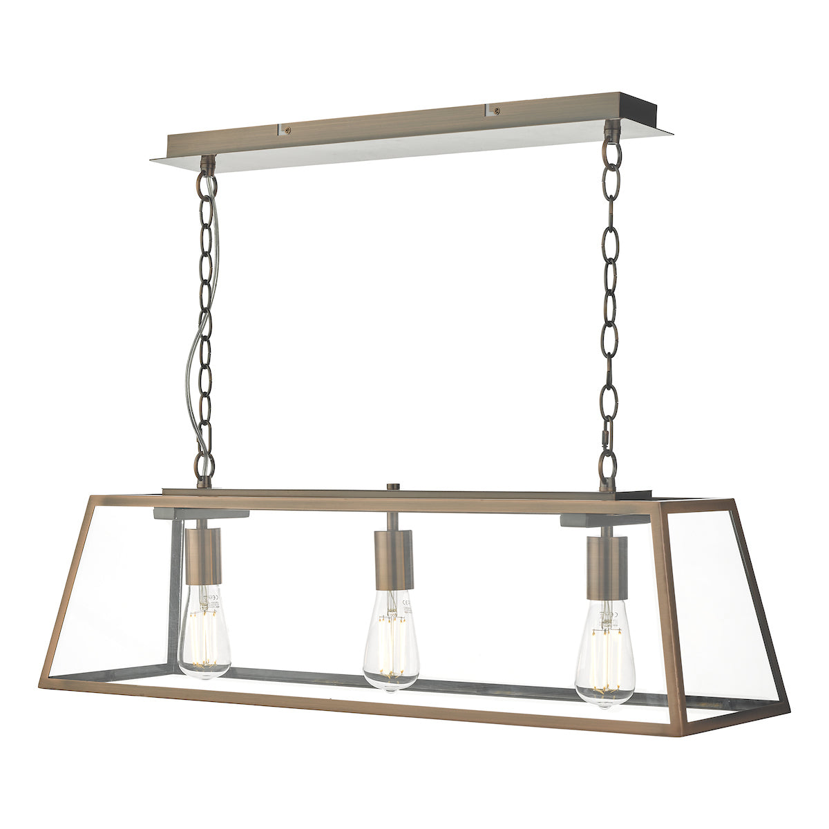 Academy 3 Light Bar Pendant Antique Copper<br>Antique Copper