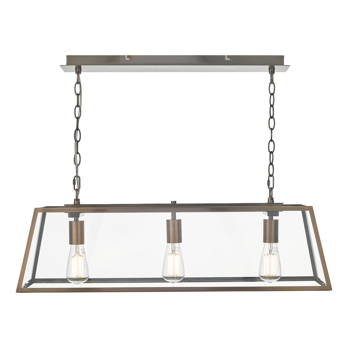 Academy 3 Light Bar Pendant Antique Copper<br>Antique Copper
