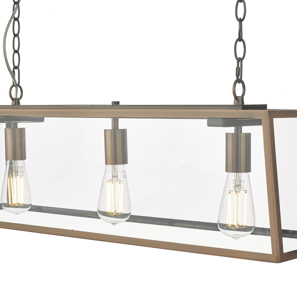 Academy 3 Light Bar Pendant Antique Copper<br>Antique Copper