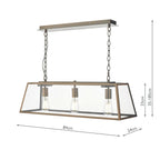 Academy 3 Light Bar Pendant Antique Copper<br>Antique Copper