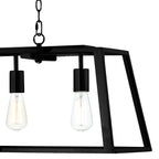 Academy 5 Light Pendant Black<br>Matt Black