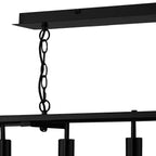 Academy 5 Light Pendant Black<br>Matt Black