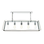 Academy 5 Light Pendant Stainless Steel<br>Polished Stainless Steel