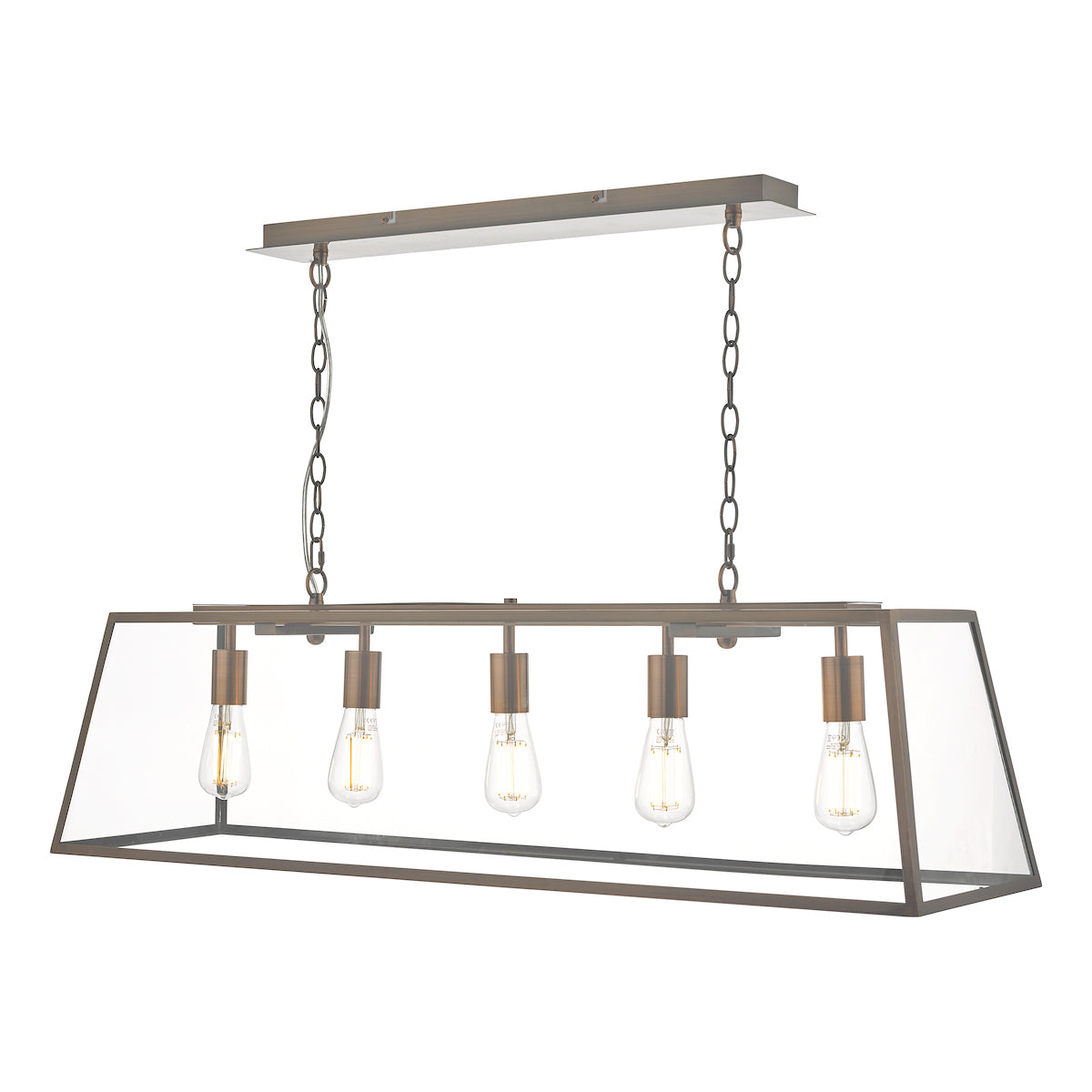 Academy 5 Light Bar Pendant Antique Copper<br>Antique Copper